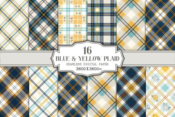 Blue Yellow Plaid Seamless Pattern: A Strategic Design Choice for Modern Creatives