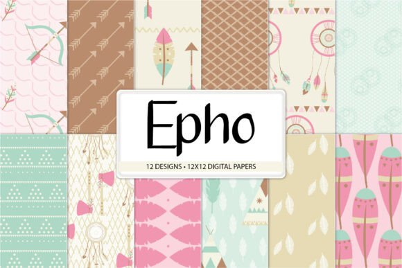 Boho Tribal Digital Papers: A Creative Resource for Modern Crafters
