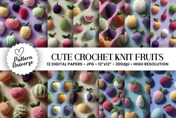 Cute Crochet Knit Fruits Pattern: A Versatile Digital Resource for Craft Enthusiasts