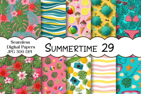 Embrace the Sunlit Vibe: The Power of Summertime Seamless Digital Papers