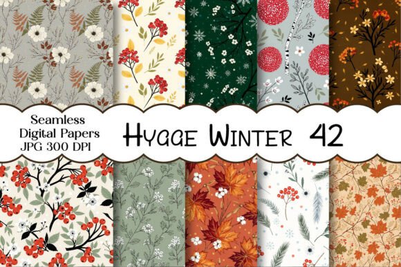 Hygge Winter Digital Papers