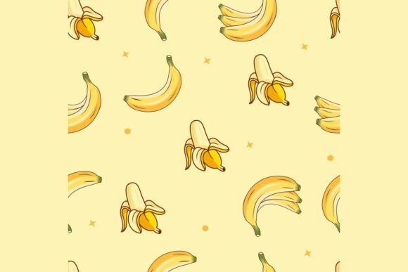 Seamless Banana Fruit Pattern: A Strategic Design for Creative and Business Success